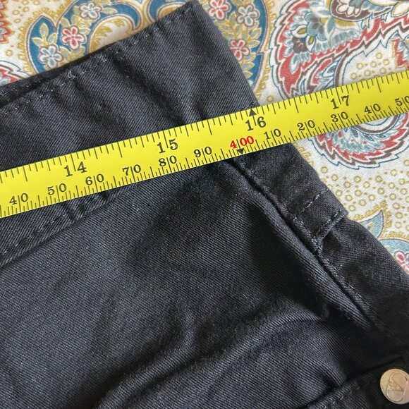 NWT Valentino Ladies Jeans - Black Cotton Twill  - Straight Leg Size  33 X 33 - Picture 9 of 12